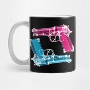 Red and Blue Guns Mug